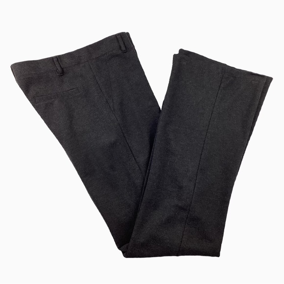 Betabrand Classic Bootcut Dress Pant in Charcoal Grey. Large - Picture 2 of 8